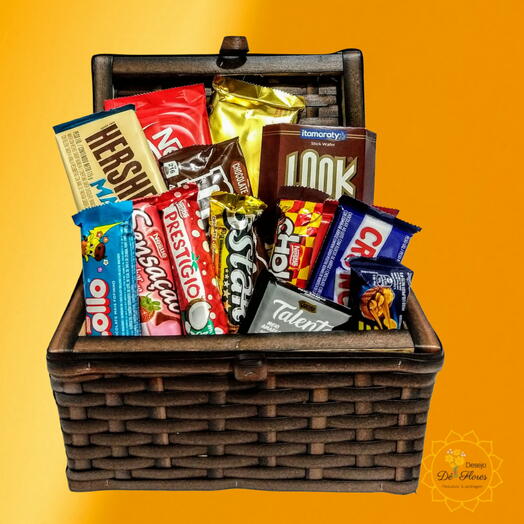 Cesta Eu so Quero Chocolate