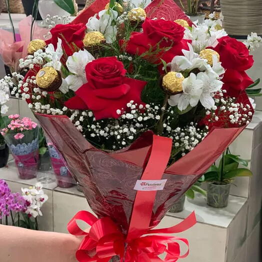 Buquê Colombianas e Ferrero