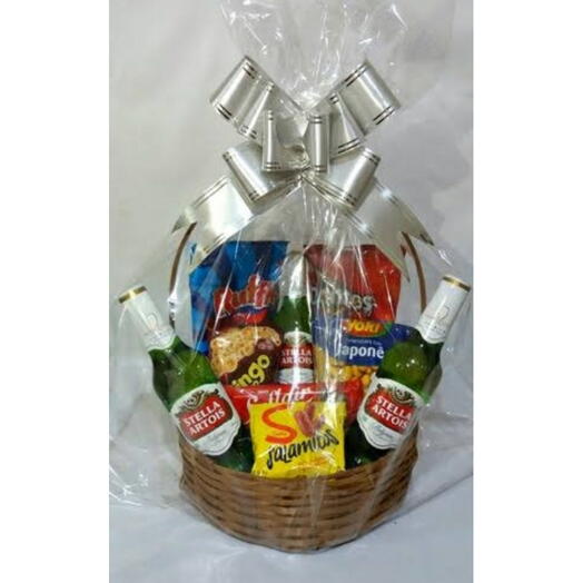 CESTA CERVEJAS E APERITIVOS