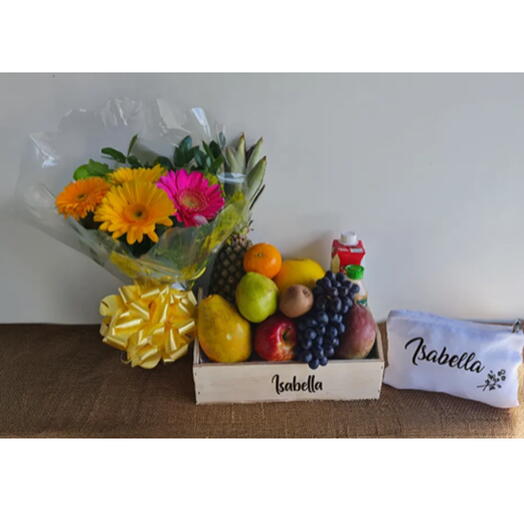 Caixote Frutas e Flores