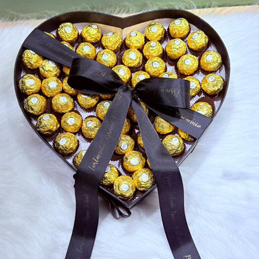Box Coração Ferrero Rocher