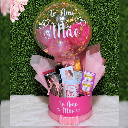 CESTA  PARA MÃES COM BALÃO