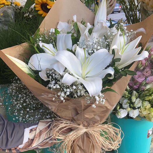 Buquê Lirios Branco