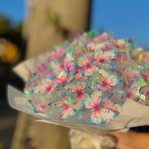 Buquê de Borboletas Branco