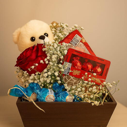 Kit Bombonatti "Com Carinho" e pelucia