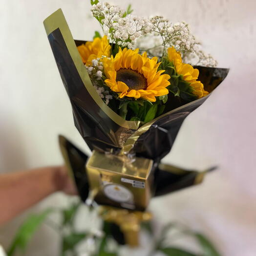 Trio Girassol + Ferrero Rocher