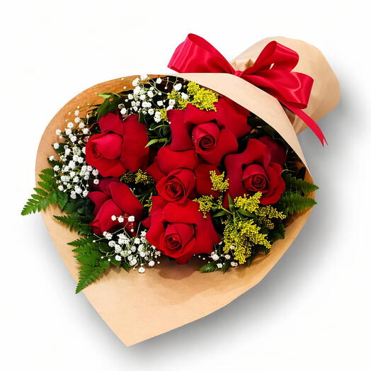 Buquê Luxo 6 Rosas
