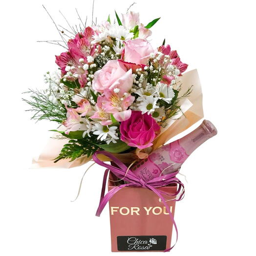 Box de Flores com Espumante