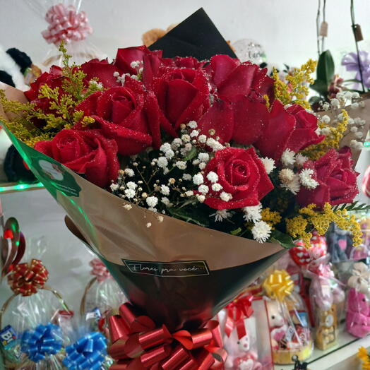 Buquê com 24 Rosas