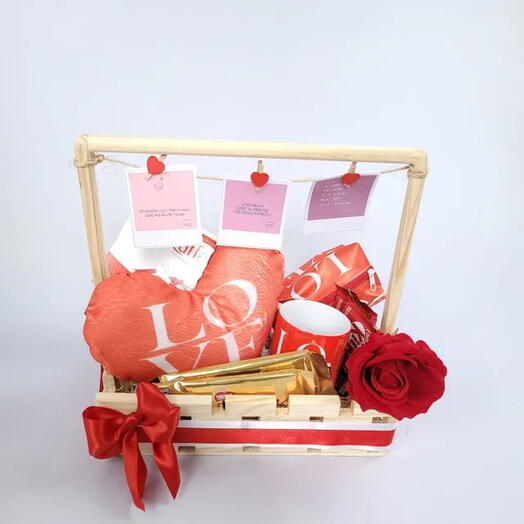 Cesta com Kit Love