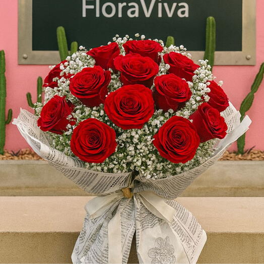 Buquê Grande de Rosas Vermelhas