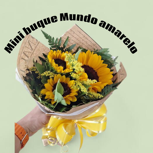 Mini Buque Mundo Amarelo