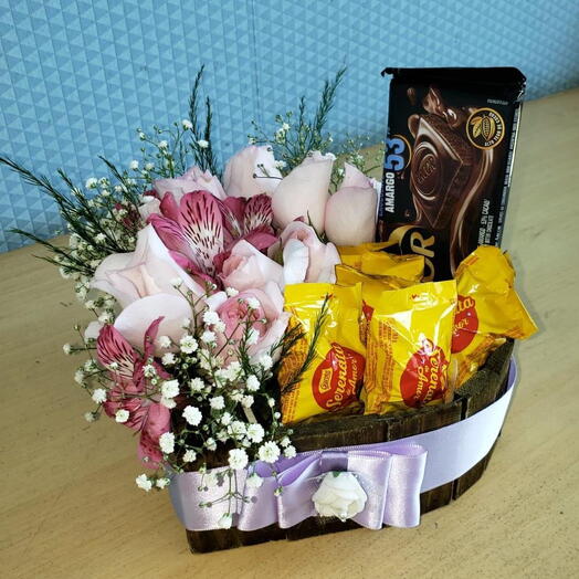 Arranjo no Cachepot de Coração P