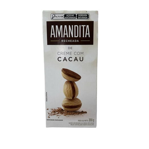 Amandita Recheada com Creme de Cacau