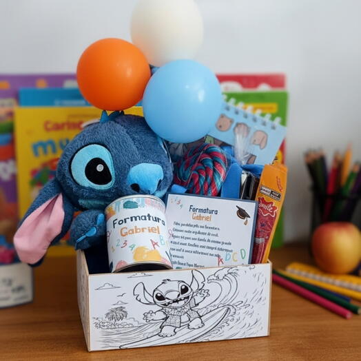 Cesta Infantil Stitch