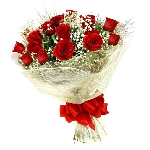 Buquê de Rosas Vermelhas na Tela