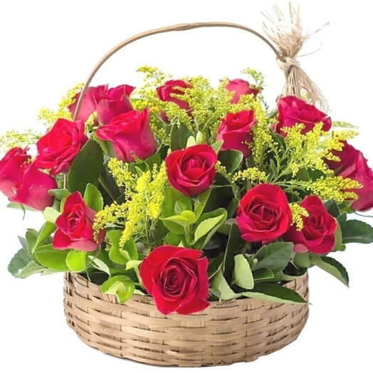 Cesta com flores tango