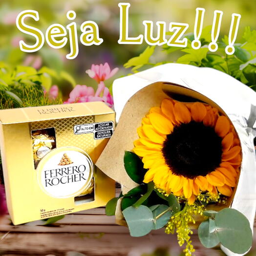 Presente de Girassol   Ferrero Rocher