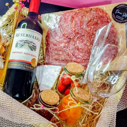 Cesta de Aniversario Wine (FOTO ILUSTRATIVA)