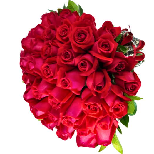 Buquê Luxo de 42 Rosas Vermelhas