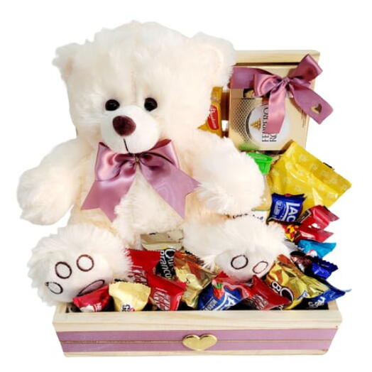 Cesta Bau de Chocolates Sweet Love