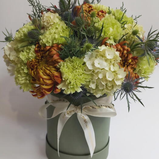 Box Floral Green