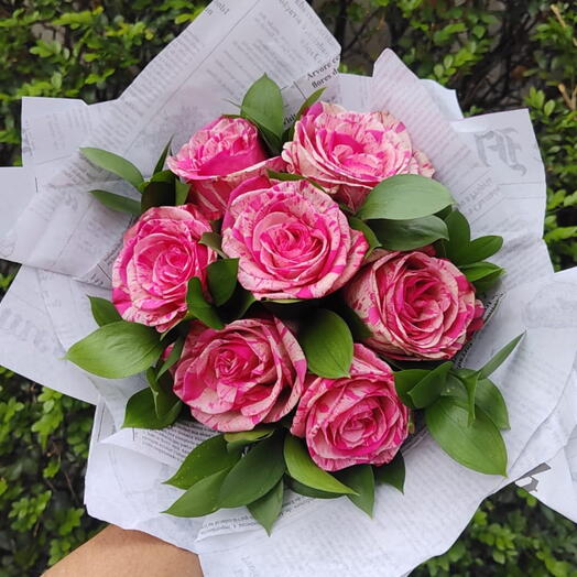 Buquê de 7 Rosas Colombianas - Esolha a cor