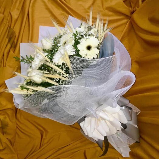 Buquê Rosas e Gerberas