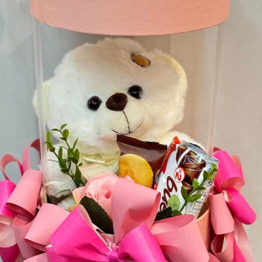 Box Encanto com Pelucia Rosa