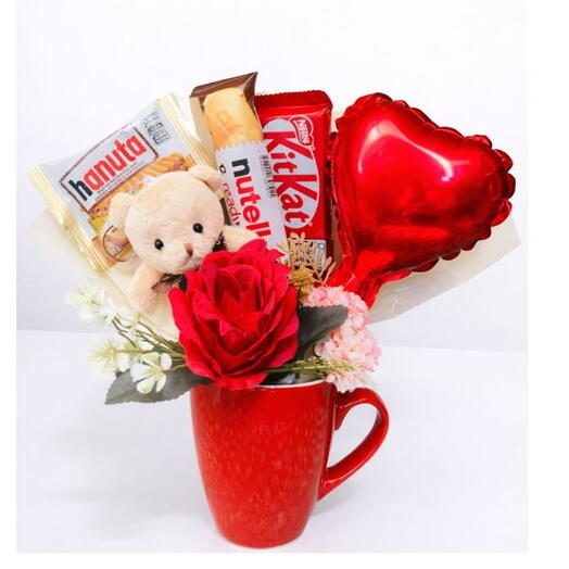 Buquê na Caneca Amor e Paixão