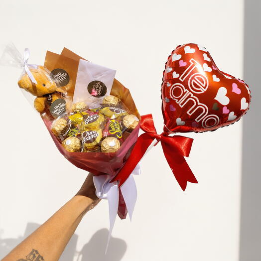 Dia das Mães - Buquê Ouro Branco, Sonho de Valsa, Ferrero Rocher Harmonia