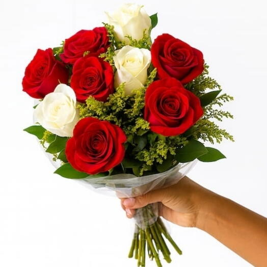 Buquê Beleza Mista 9 Rosas