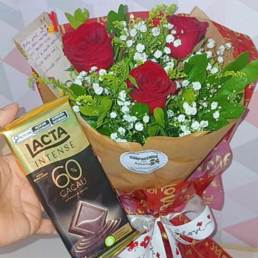 Buquê Grande com Chocolate