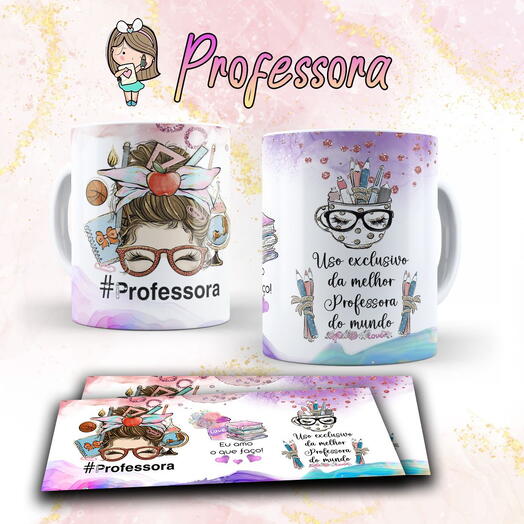 Caneca Professora "Uso exclusivo da melhor professora do mundo"