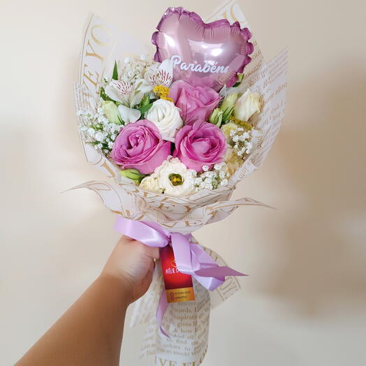 Buquê de Rosas Lilas - Delicadeza do Coração