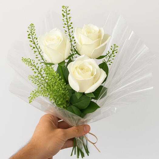 3 Rosas Brancas