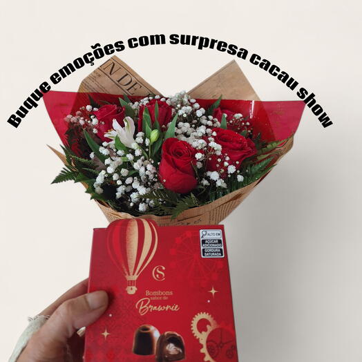 Buque Emoções com Surpresa Cacau Show
