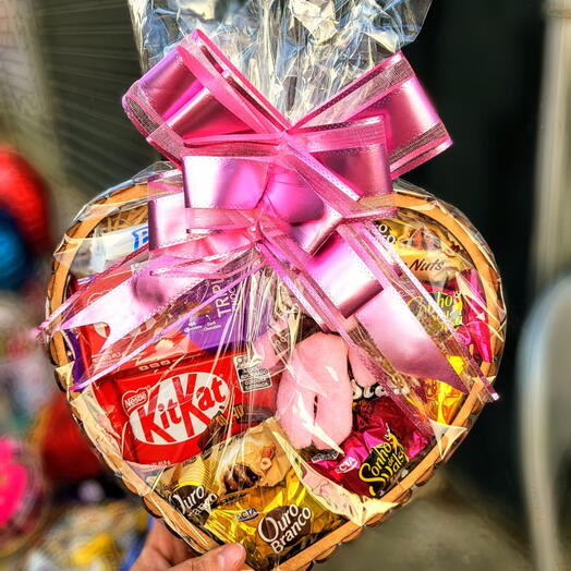 Cesta de Coração Fofo