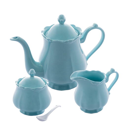 Conjunto 3 Peças de Porcelana de Cha Fancy Menta - Wolff