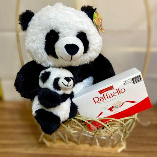 Kit Mamãe e Bebê, Acompanhado de um Chocolate Raffaello