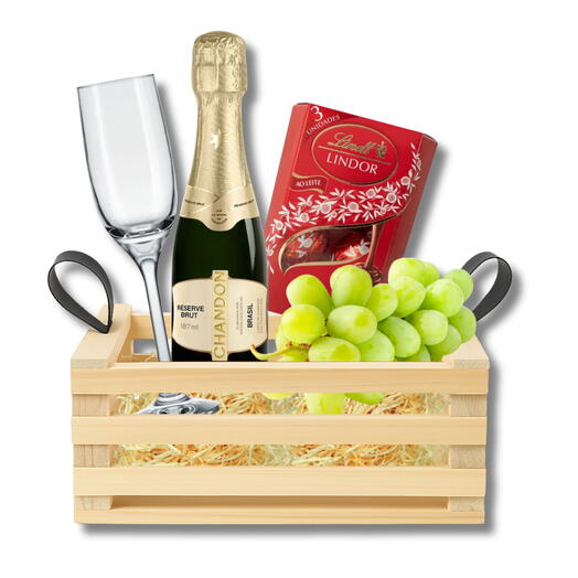Brinde dos Sonhos - Chandon Baby com Lindt e Uvas