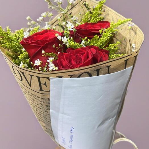 Mini Buquê Rosas Amor