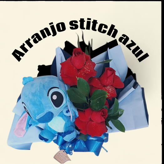 Arranjo Stitch Azul