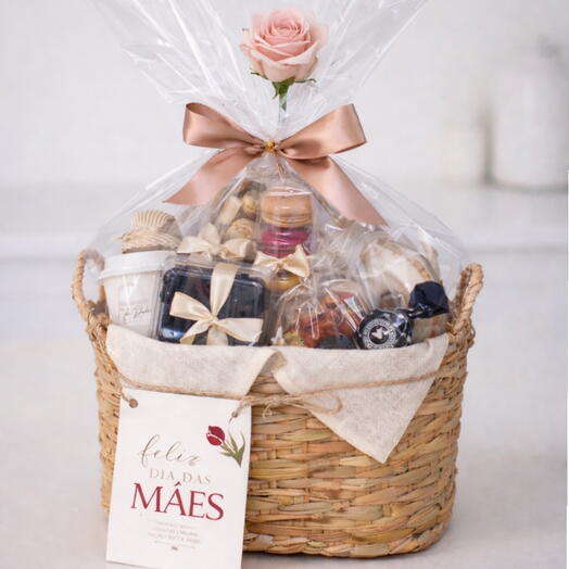 Dia das Mães Cesta de Cafe da Manhã ou Cha da Tarde