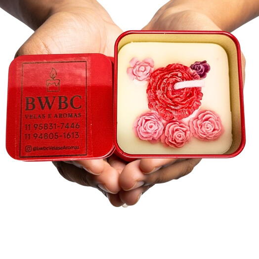 VELA AROMATICA FLORES E MINI FLORES