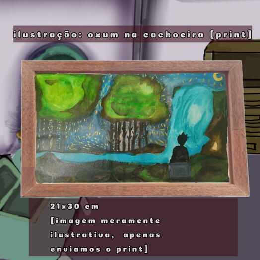 Print- Oxum na Cachoeira