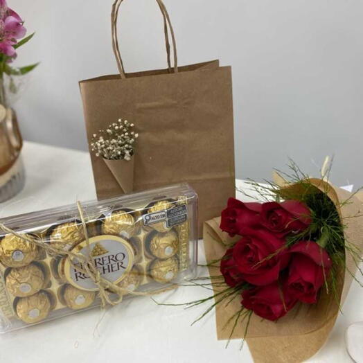 Kit Rosas com Ferrero