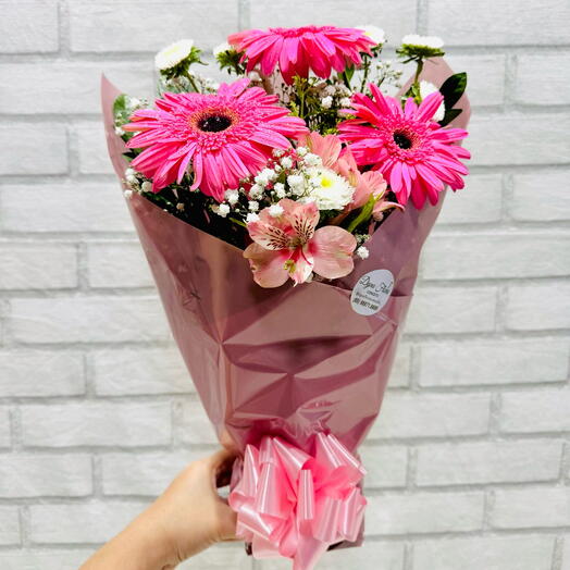 Buquê com 3 Gerberas