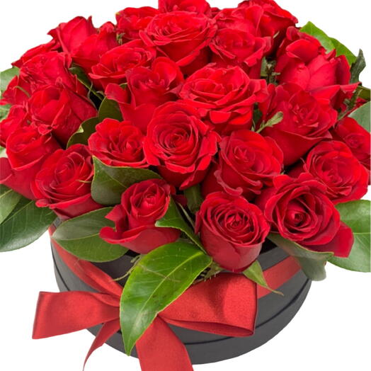 Flores Vermelhas em caixa