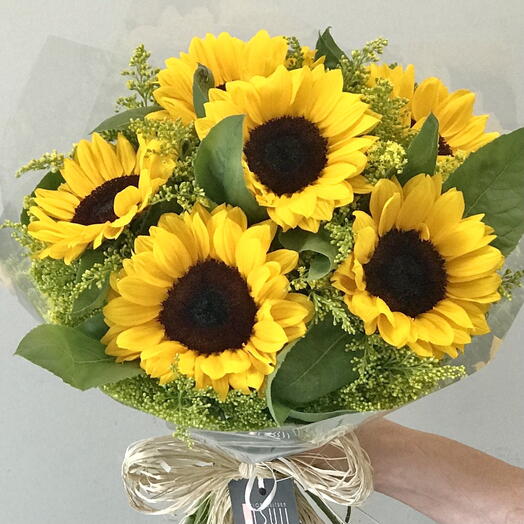 bouquet de girassol 6 hastes